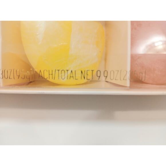 3 Bars Crystal Quartz Soap Saks Fifth Avenue Set Eucalyptus Scent 9.9 oz Luxury - Picture 7 of 14